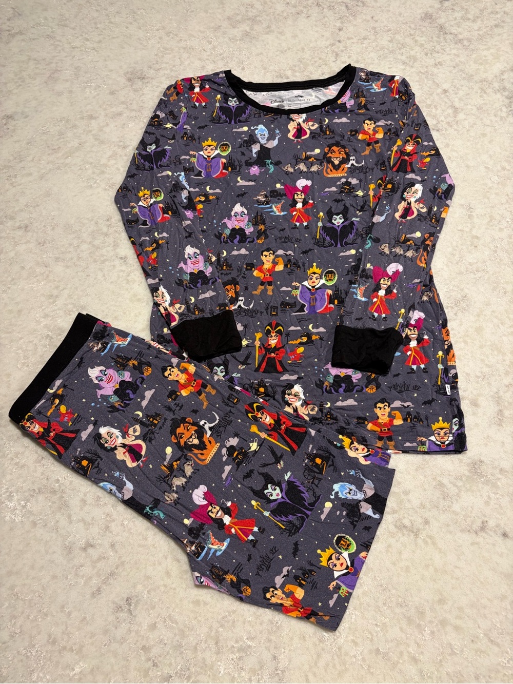 Little Sleepies Disney Villains Bamboo Two-Piece Pajama Set - Size 16
